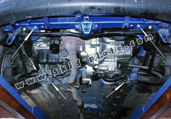 Acél motor, kapcsolószekrény védőlemez Suzuki Wagon R+