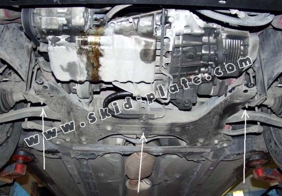 Acél motor, sebbeségváltó, hütő, első lökhárító védőlemez Peugeot 406