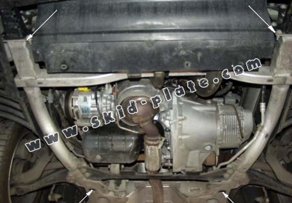 Acél motor, kapcsolószekrény, hütő védőlemez Peugeot 407