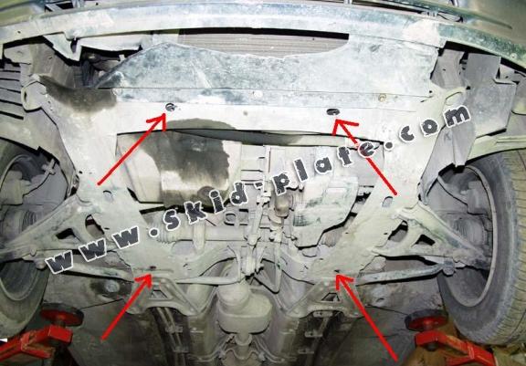Acél motor, kapcsolószekrény védőlemez Renault Kangoo
