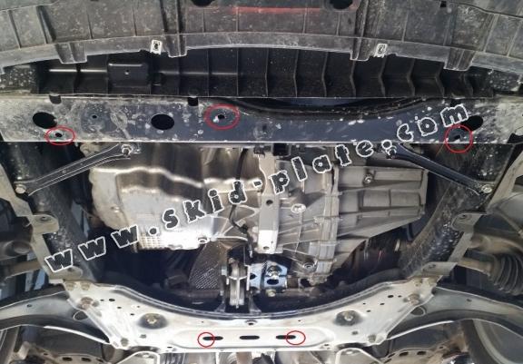 Acél motor, kapcsolószekrény, hütő védőlemez Renault Kadjar