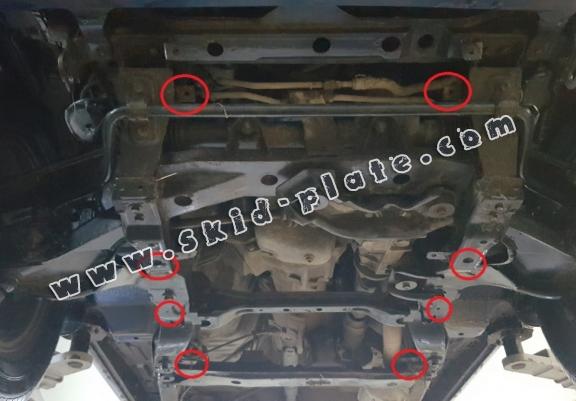 Acél motor, hütő védőlemez Daihatsu Terios