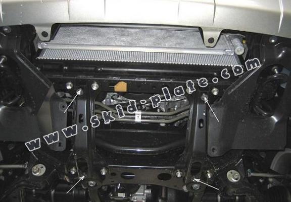 Acél motor, hütő védőlemez Toyota Hilux
