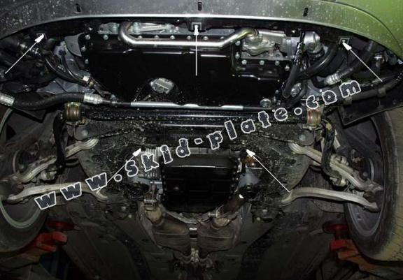 Acél motor, hütő védőlemez  VW Passat B5
