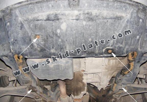 Acél motor, kapcsolószekrény, hütő védőlemez Opel Antara