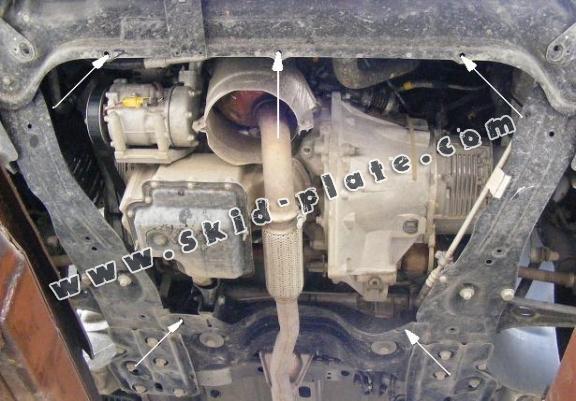 Acél motor, kapcsolószekrény, hütő védőlemez Citroen Jumpy