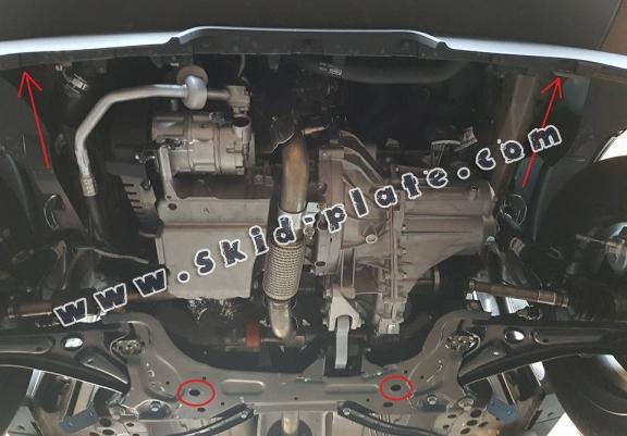 Acél motor, kapcsolószekrény, hütő védőlemez Ford EcoSport