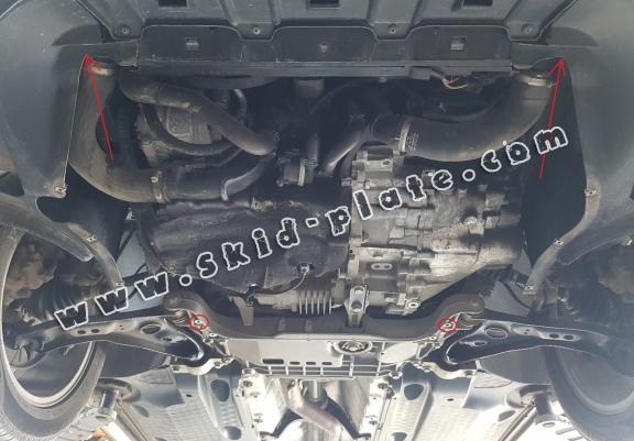 Acél motor, sebbeségváltó, hütő, első lökhárító védőlemez VW Tiguan
