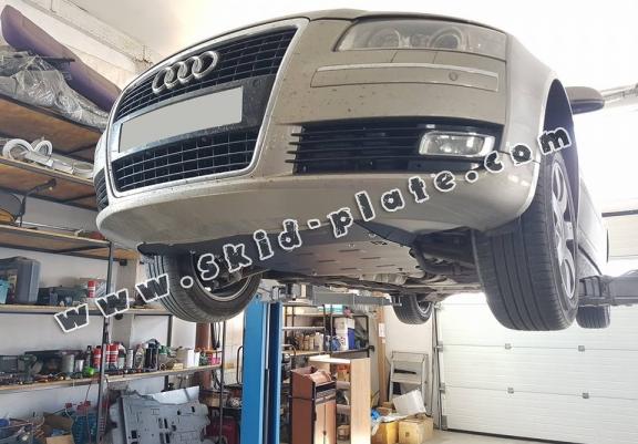 Acél motor, sebbeségváltó, hütő, első lökhárító védőlemez Audi A8