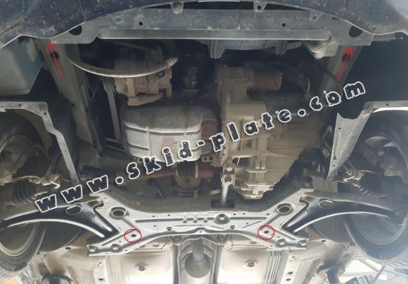 Acél motor, kapcsolószekrény védőlemez Smart ForFour