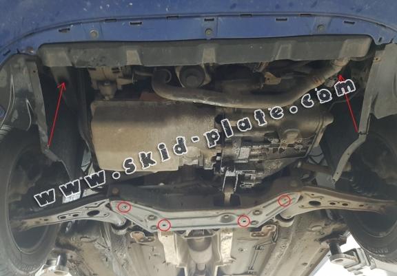 Acél motor, sebességváltó, hűtő, első lökhárító védőlemez Audi A2