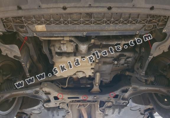 Acél motor, kapcsolószekrény, hűtő védőlemez Audi A1