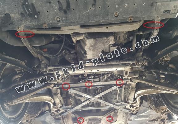 Acél motor, hütő védőlemez Audi A4 B8