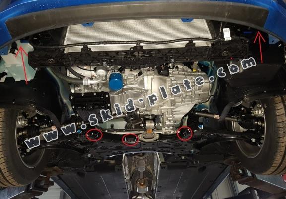 Acél motor, sebbeségváltó, hütő, első lökhárító védőlemez  Hyundai Elantra