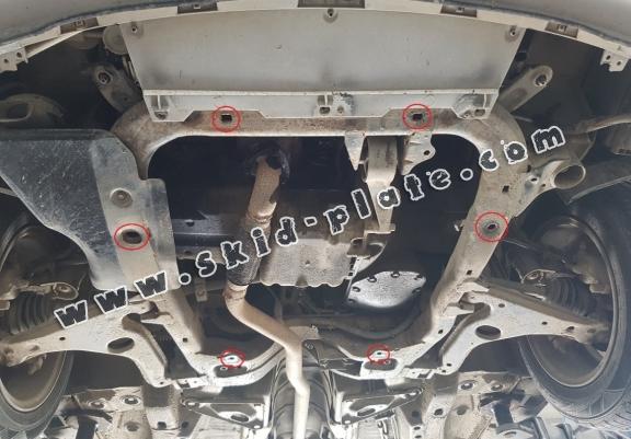 Acél kapcsolószekrény, hütő védőlemez  Opel Astra H