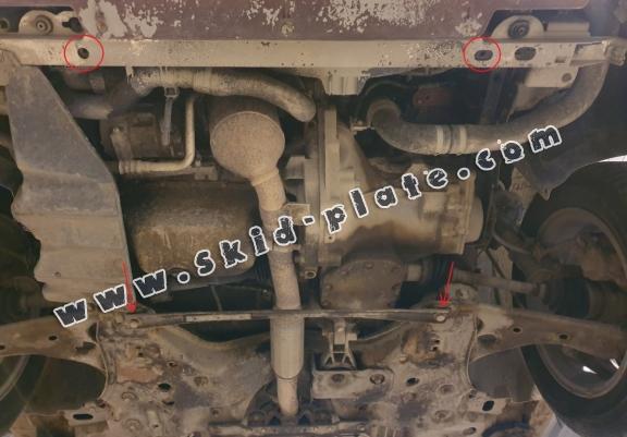 Acél motor, kapcsolószekrény, hütő védőlemez Opel Corsa D