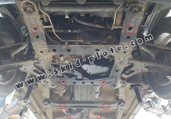 Acél kapcsolószekrény, osztómű védőlemez Suzuki Grand Vitara 2