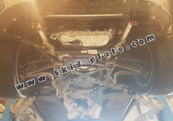 Acél motor, hütő védőlemez Audi Q7 