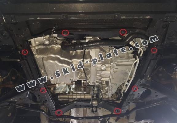 Aluminum motor, kapcsolószekrény védőlemez DACIA LOGAN 2