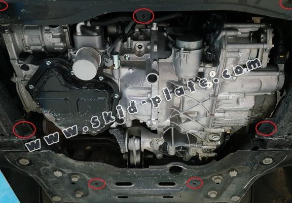 Acél motor, kapcsolószekrény védőlemez Renault Megane E-Tech