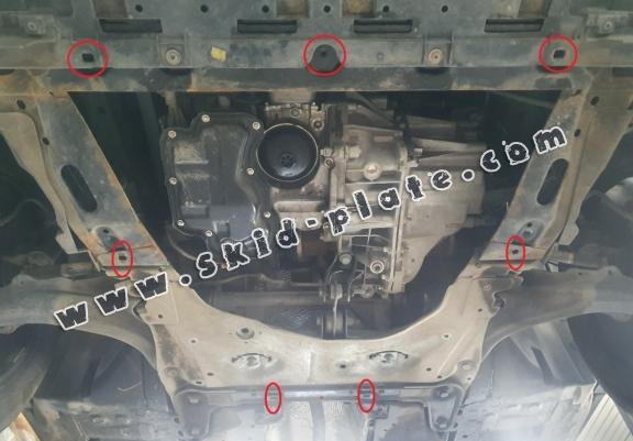 Acél motor, kapcsolószekrény védőlemez Renault Clio 3
