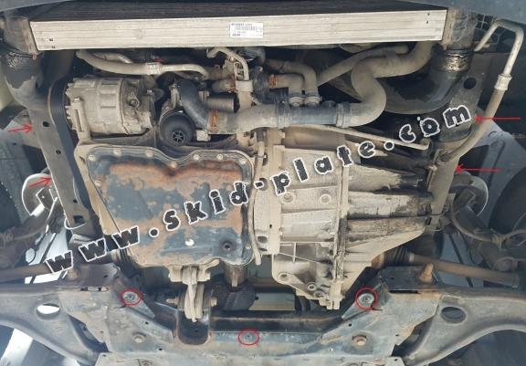 Acél motor, sebbeségváltó, hütő, első lökhárító védőlemez Renault Master 3