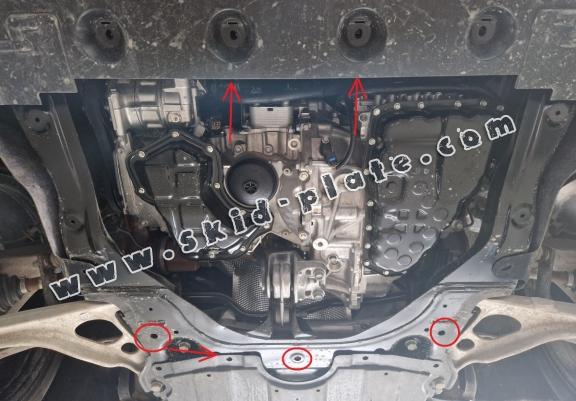 Acél motor, kapcsolószekrény, hütő védőlemez Renault Austral