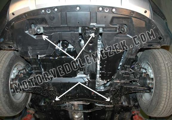 Acél motor, kapcsolószekrény, hütő védőlemez Citroen C - Crosser