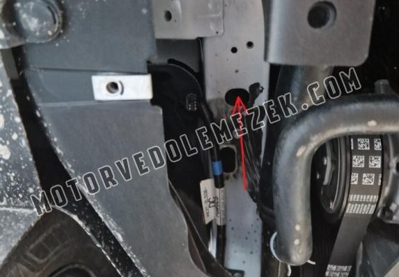 Acél motor, kapcsolószekrény védőlemez Ford Transit Custom