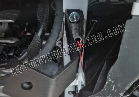 Acél motor, kapcsolószekrény védőlemez Ford Transit Custom