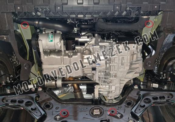 Acél motor, kapcsolószekrény, hütő védőlemez Baic Beijing X75