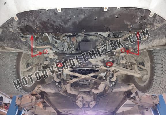 Acél motor, hütő védőlemez Audi A4  B9