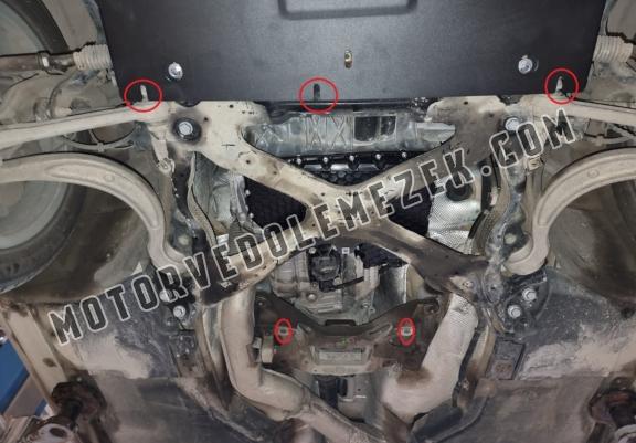 Acél kapcsolószekrény védőlemez Audi A4 B9