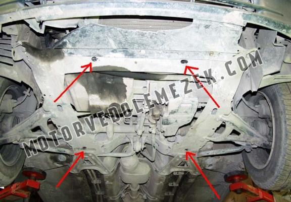 Acél motor, kapcsolószekrény védőlemez Peugeot 208