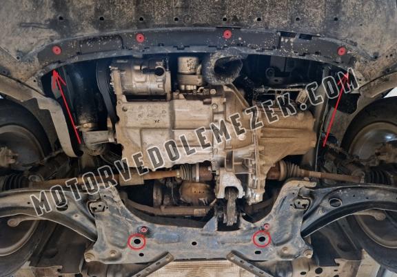 Acél motor, kapcsolószekrény, hütő védőlemez Ford Fiesta