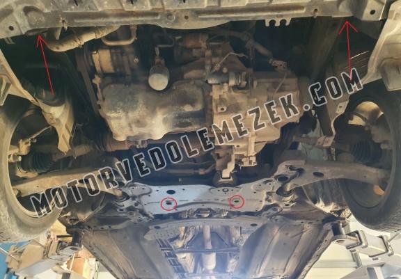 Acél motor, kapcsolószekrény, hütő védőlemez Mazda 3
