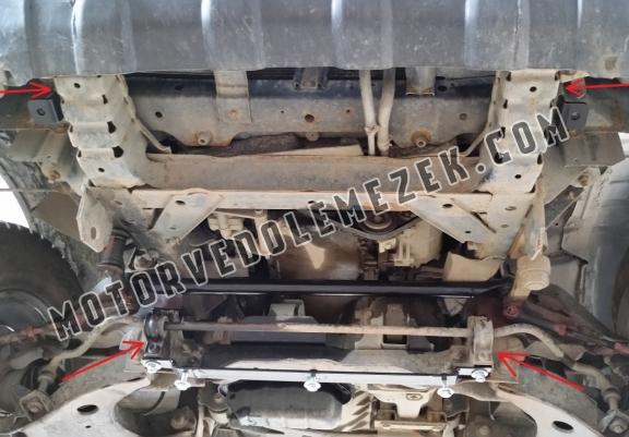 Acél motor, hütő védőlemez Nissan Pick Up