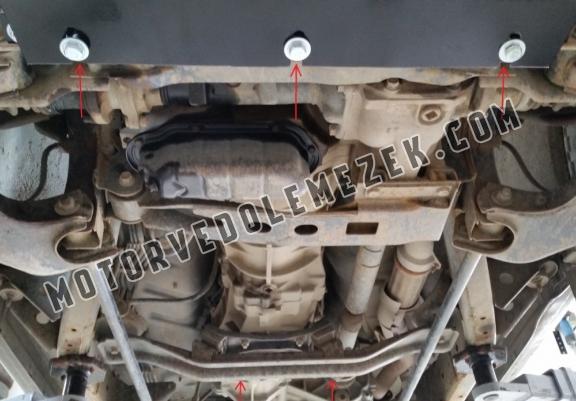 Acél kapcsolószekrény védőlemez Nissan Navara D22