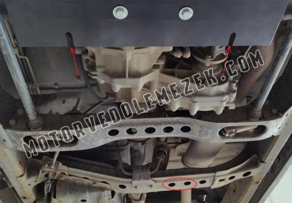 Acél kapcsolószekrény védőlemez Nissan Navara D22