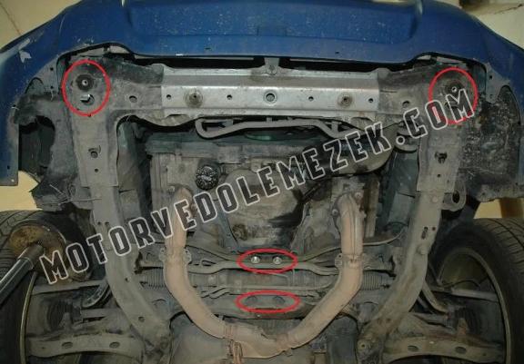 Alumínium motor- és kapcsolószekrény védőlemez Subaru Forester 2