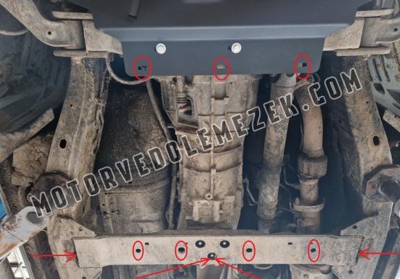 Aluminum kapcsolószekrény védőlemez Nissan Navara