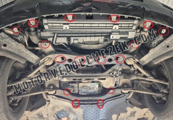 Acél motor, sebbeségváltó, hütő, első lökhárító védőlemez Mercedes GLK X204