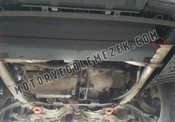 Acél motor, kapcsolószekrény, hütő védőlemez Peugeot 407