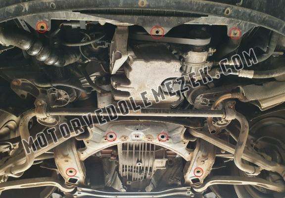 Acél motor, sebbeségváltó, hütő, első lökhárító védőlemez Audi Allroad 2 - avec latéraux