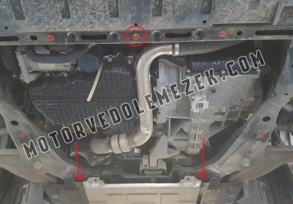 Acél motor, kapcsolószekrény, hütő védőlemez Ford Edge