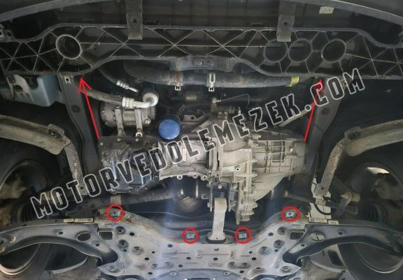 Acél motor, sebbeségváltó, hütő, első lökhárító védőlemez Hyundai IX35