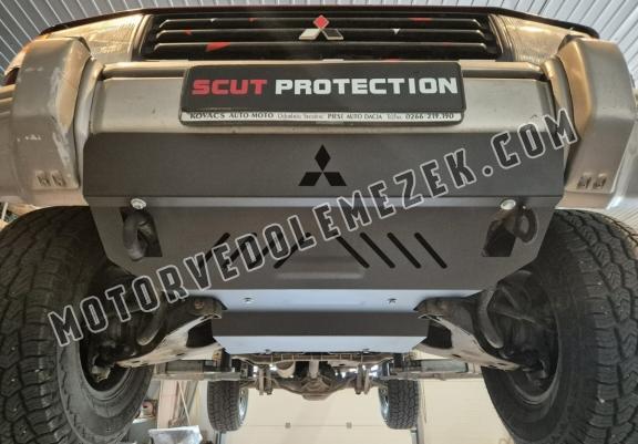 Steel skid plate for the protection of the engine and the radiator for Mitsubishi Pajero 3 (V60, V70)