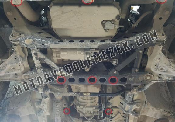 Steel skid plate for the protection of the engine and the gearbox for Mercedes Vito W447 - 4X2 
