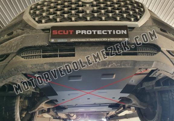 Steel gearbox skid plate for SsangYong Rexton