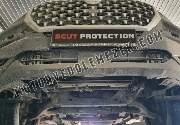 Steel gearbox skid plate for SsangYong Rexton